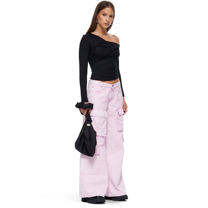 VIAVIA The Cargo Low + Baggy Jean in Lavender