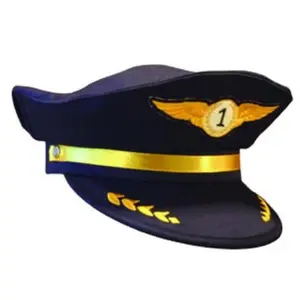 aap Cotton Airline Pilot Cap for Dogs & Cats, Junior Size, Spot Clean Only, No Additional Accessories Included
