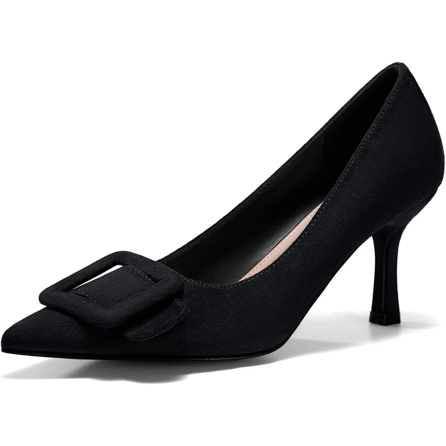 Coutgo Women's Elegant Slip-On Stiletto Pumps, Stylish Pointed Toe High Heel Fashion Footwear for Party & Wedding