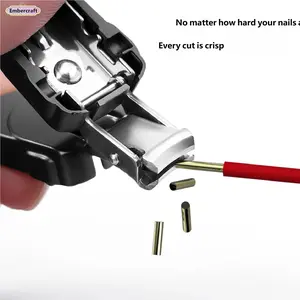 Nail clippers carry folding nail clippers stainless steel keychain mini pendant nail clippers oblique nail clippers