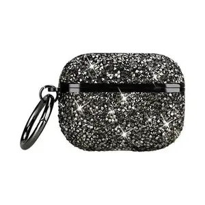 Entronix Apple AirPods 4th Gen Case - Luxury Rhinestone Cover, Camera Device Dustproof Earbuds Handle Port Protection Screen