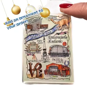 Indianapolis Ornament: Indy 500, Pacers, Colts Gift