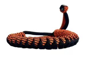 Engineered Black and Orange Stripes Paracord Bracelet