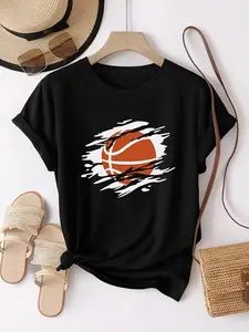 100% Premium Cotton T-shirt Basketball Shredded Ripped Torn Clawed Coach Sports Baller T-Shirt