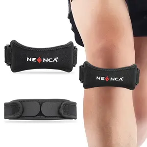 NEENCA 2 Pack Patella Knee Strap, Adjustable Knee Brace Tendon Support Band for Running, Jumpers Knee