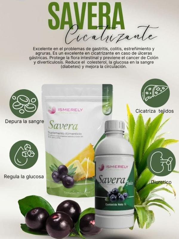 Ismerely Savera Metabolism Supplement Pineapple Flavor 350g Powder with Essential Minerals Vitamins for Digestive Relief Ulcer Healing Probiotic Fiber US Healthcare