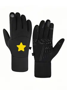 1pc with  Steven Universe Star Design  winter gloves unisex winter gloves Touch Screen Soft Touch Winter Activities adult warm gloves Thick birthday gifts Popular