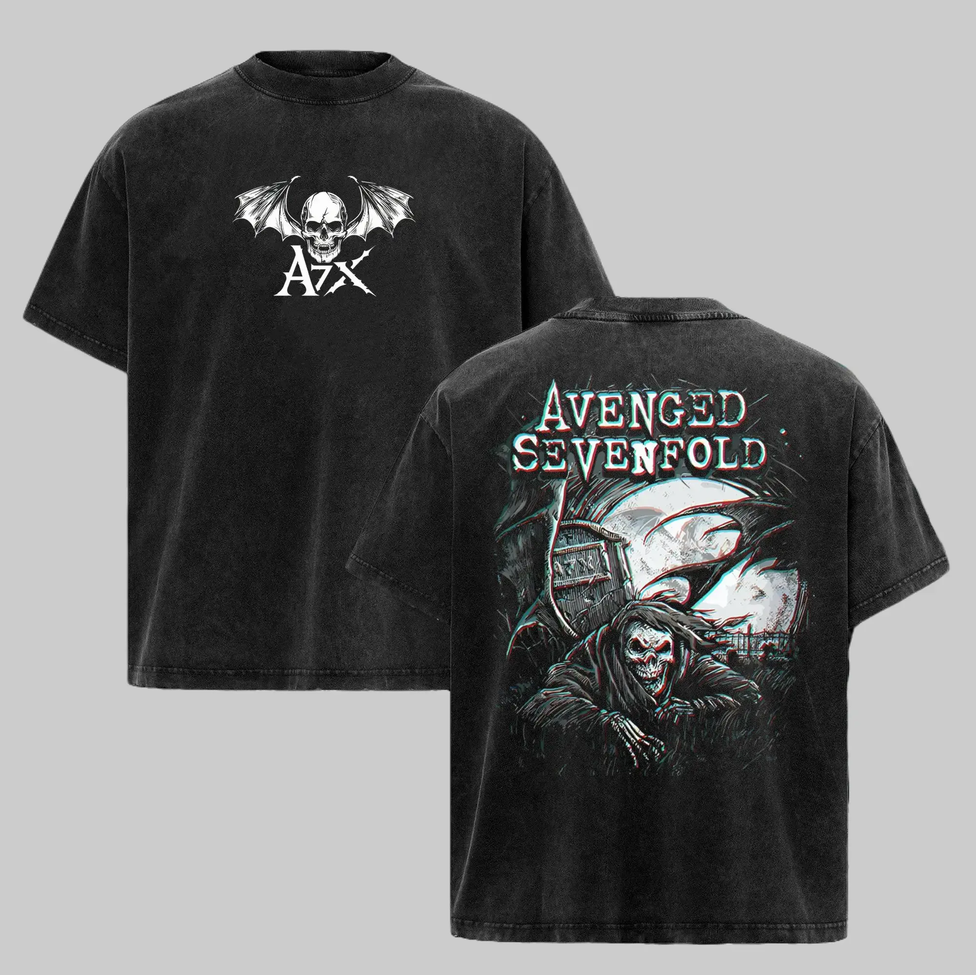 Vintage Avenged Sevenfold Clothes T Shirt & Hoodie Mens Black Classic Rock Metal Tee Merch, metal band shirt, rock tour t-shirt, alternative band merch, trending t-shirt, 90s graphic tee, vintage graphic tee, grunge aesthetic shirt, classic rock merch