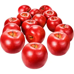 Artificial Apples 12Pcs Realistic Red Foam Apples Lifelike Decorative Fruits for Home Kitchen Party Wedding Festivals
