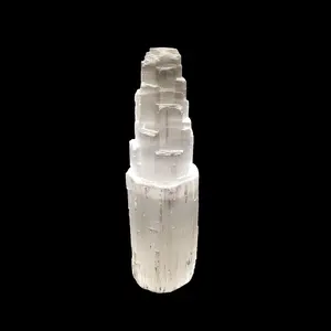 Large Selenite Tower Lamp