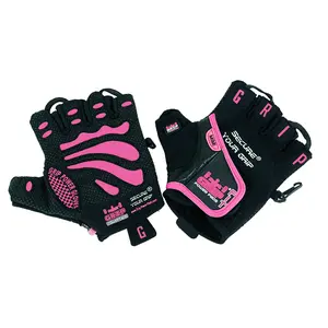 Women Gym Gloves - MIMI - Protect Your Hands & Improve Your Grip - Pink & Black Weightlifting Gloves - Easy to Pull On & Off - Adjustable Fit
