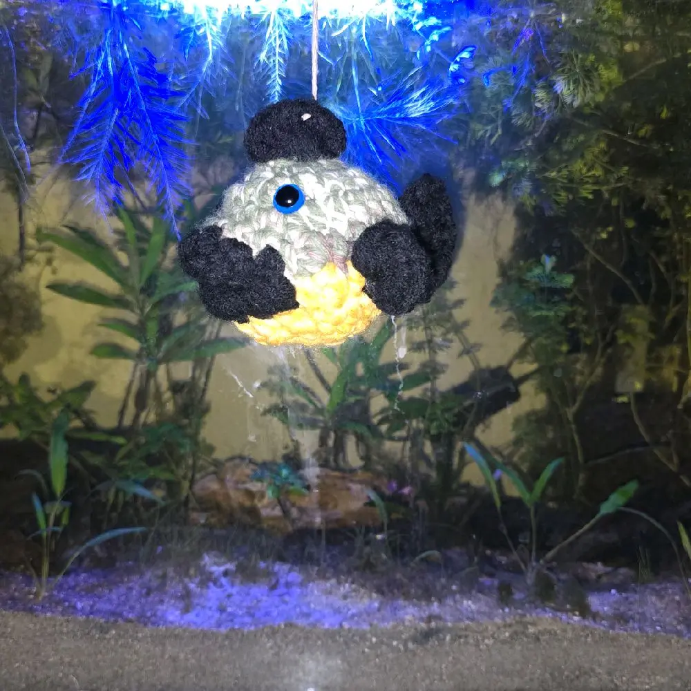 Official Blow-up the pea puffer mascot hand-made plushies can be "fed"