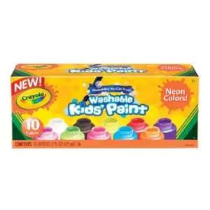 Crayola  Washable Paint 10-Color Neon Set