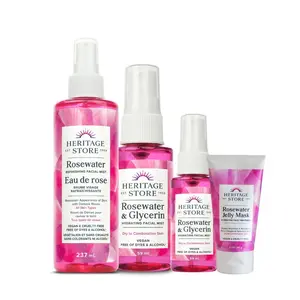 The Rosewater Connoisseur - Rosewater & Glycerin, Rosewater Jelly Mask, Rose Oil, Rosewater Skin Care Facial Mist