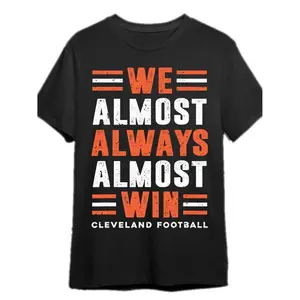 Game Day Cleveland Football Fan T Shirt Designed for Comfort and Team Spirit in Classic Black Cotton Featuring Stylish Striped Details