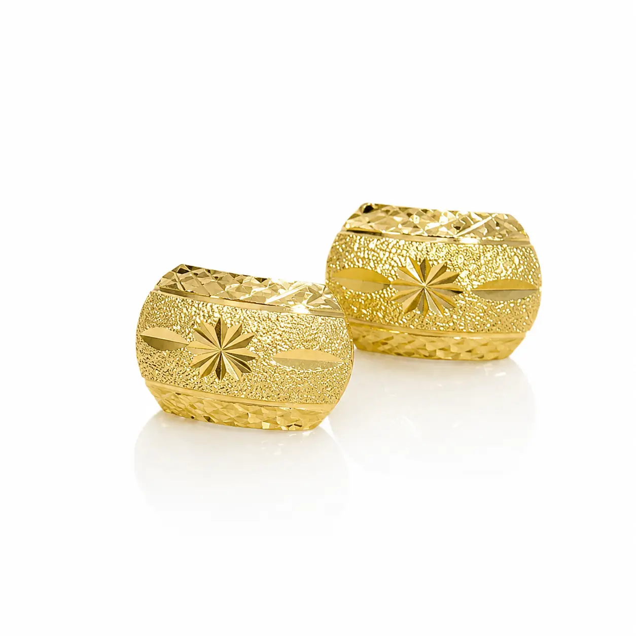DIDIRAY 14K Gold Plated  Chunky Hoops Earrings for Women Hypoallergenic Earrings - Small Lightweight Gold Hoop Earrings