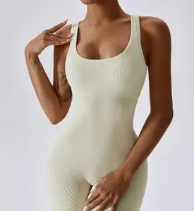 Luxurious Ribbed One-Piece Jumpsuit