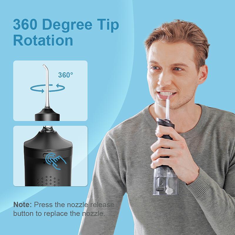 Operan Dental Water Flosser with 4 Modes Oral Cleaning and Nozzle Rechargeable Portable Cordless Oral Irrigator for Home and Travel, Electric Tooth Cleaner Kits,  Traditional Cleanser#TikTokShopBlackFriday