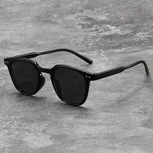 Unisex Glasses, Trendy Small Round with Pink Gradient Lenses, Classic Metal Nail Accents, Perfect Eyewear for And Guys, Ideal for Tropical Vacations And Stylish Outfits