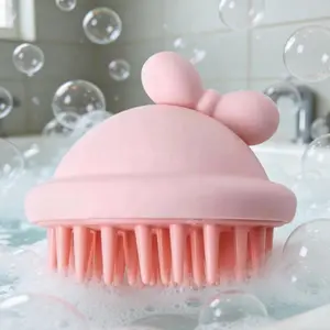 Silicone scalp massage shampoo brush, shower brush with soft bristles for hair growth, wet/dry hair massager for all hair types
