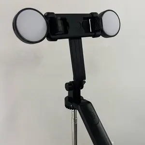 SelfieShow 70.8-Inch Phone Face Tracking Tripod with 360-Degree Rotating Head & Lighted 3-Way Head for YouTube TikTok Video Recording & Selfie Stick Monopod with Remote Control Tripod