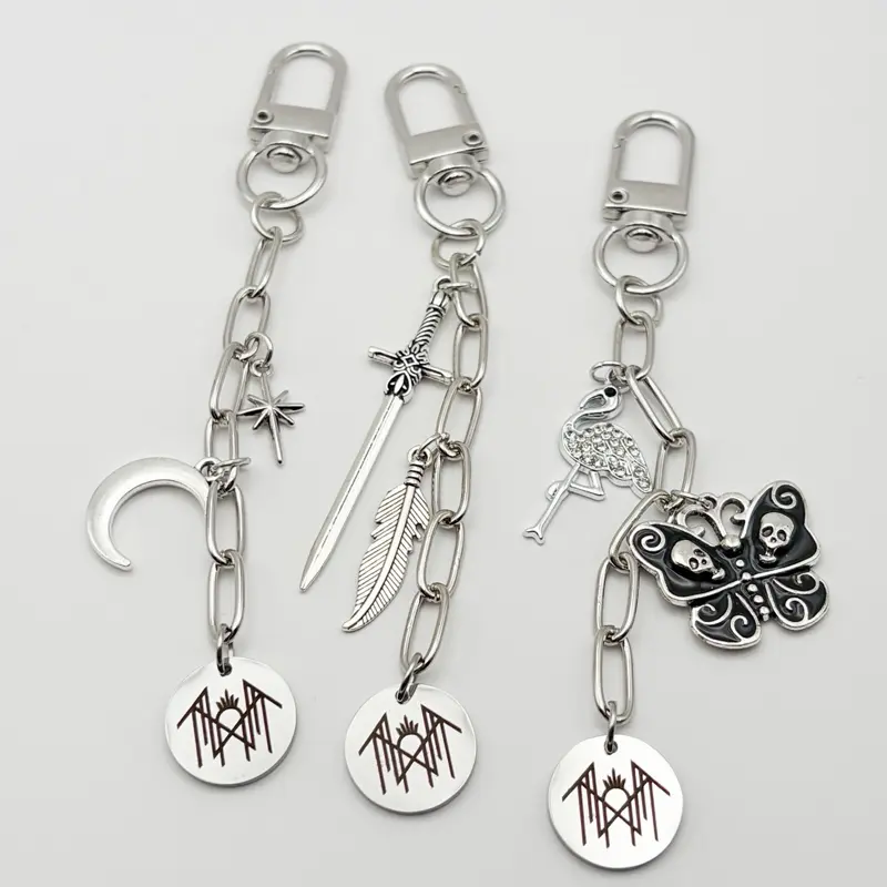 Silver ST inspired sigil keychains