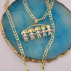 kids gols plated necklace