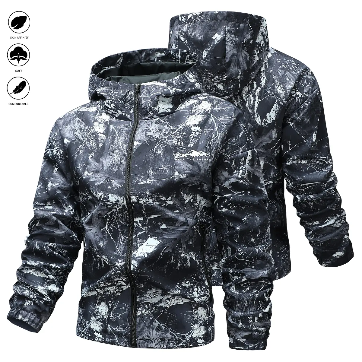 JOGWAVE men’s flight jacket, lightweight bomber jacket, sports outerwear, casual trench coat, windproof design, autumn zip-up jacket, high street streetwear with printed patchwork design, windproof outdoor jacket, fashionable and trendy student collegiate