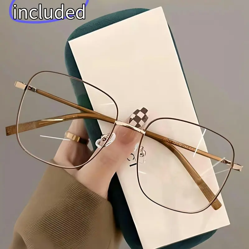 Women's Fashionable Square Frame Eyeglasses, Trendy Casual Eyeglasses for Everyday Use, Fashion Accessories for Outdoor Activities, Stylish Square Frames, Square Eyed Glasses, Stylish Trendy Eyewear