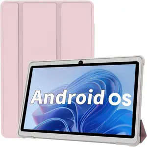 7 Inch Android Tablet 6GB RAM 32GB ROM 1TB Expandable Quad-Core Dual Camera WiFi Bluetooth Parental Control Drop-Proof Case Pink