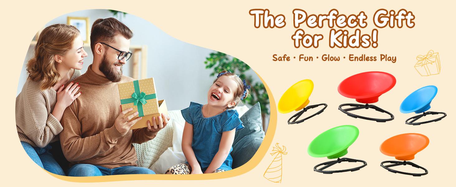 Widest Sensory Swivel Chair,Silicone Stress Relief Toy,220Lb Maximum Weight,Sensory Furniture,Sit & Spinning Toys For Age 3+, Ergonomic Swivel Chair Enhancing Motor Skills,Kids Furniture,Autistic/ADHD Sensory Set,Educational Indoor & Outdoor Toy Set