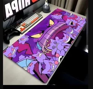 GGengarr Mouse Pad Desk Mat, Perfect Gaming Mat for Fans,Kawaii Anime Gift for Gamers & Fans