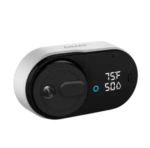 Girafit 3MP 2K Window Camera,2.4GHz & 5GHz Wi-Fi Indoor Security Camera with Thermometer and Hygrometer ChroMax Al Color Night Vision,Person & Motion Detection,24/7 Record