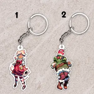 Dandy's world keychain: Bobette and Ginger, gingerdandysworld, bobettedandysworld