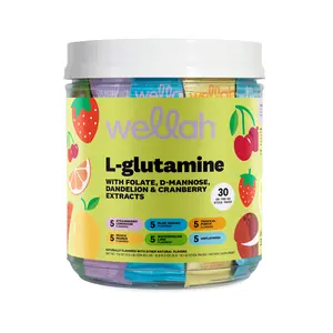 Wellah L-Glutamine Variety Pack | Gut Health Supplement | 5g L-Glutamine Per Serving | 30 Servings Healthcare Dietary