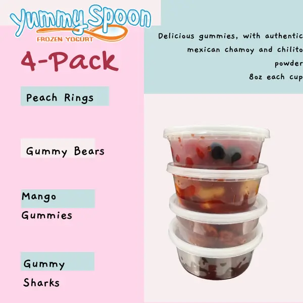4 Pack Chamoy Gummies