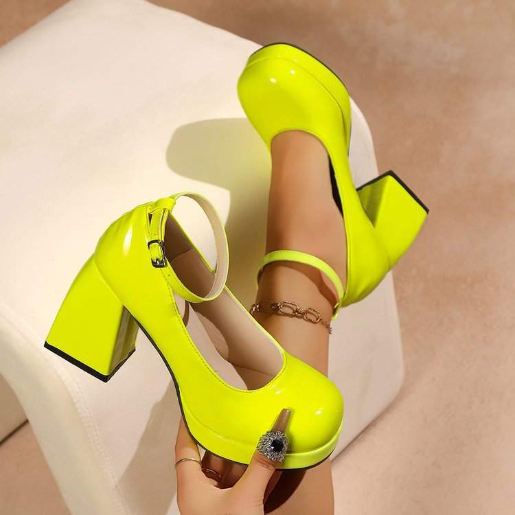 Women's Fashion Chunky Heel Plus Size High Heels