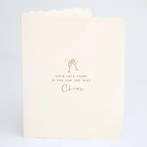 Your Love Is One For The Ages, Cheers | Wedding Folded Greeting Card