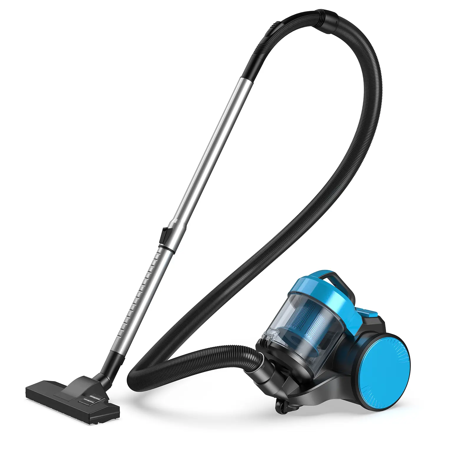 Bagless Canister Vacuum Cleaner for Home, 850W Powerful Suction 16KPa Lightweight Vacuum with 1.8L Large Dust Cup, One-Touch Auto Cord Rewind, Washable HEPA Filter for Carpet, Hard Floor & Pet Hair
