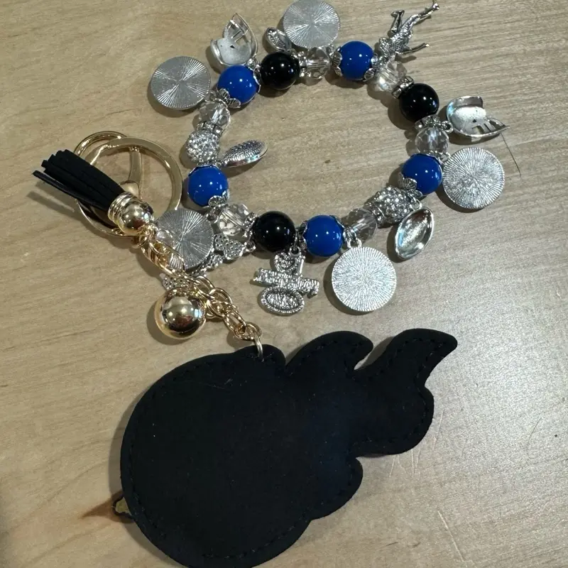 Charm Bracelet & Rhinestone Bag Charms Combo/ Keychains Unique Design for Everyday