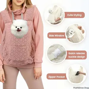 PickNShine Shop Adjustable Front-Facing Pet Carrier Backpack with Removable Bottom Support for Cats Dogs Rabbits Hiking Camping Outdoor Use