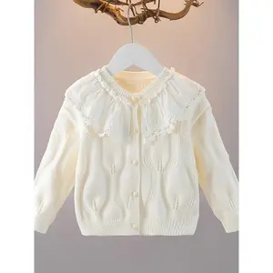 New, Autumn, And Winter Cardigan Baby Girls, Knitted Sweater Infants, Long-Sleeve Top