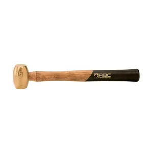 ABC Hammers ABC1.5BW 12.5 in. 1.5 lbs Brass Hammer with Wood Handle