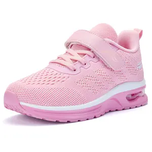 Kids Running Shoes Lightweight Breathable Boys Girls Non-Slip Sole Athletic Sneakers for Walking Jogging Tennis Synthetic Material