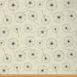 Dandelion Fabric by The Yard,2 Yard,Botanical Floral Printed Upholstery Fabric,Blossom Flowers Pattern Decorative Fabric for DIY Projects