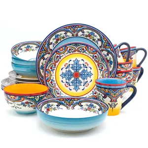 Euro Ceramica Zanzibar 20-Piece Stoneware Dinnerware Set – Service for 4