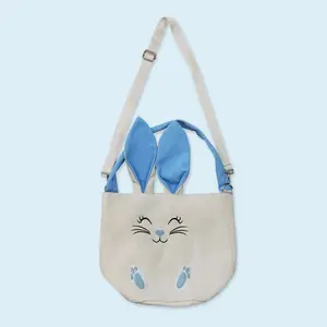 Blue bunny ear toddle baby boy Easter basket