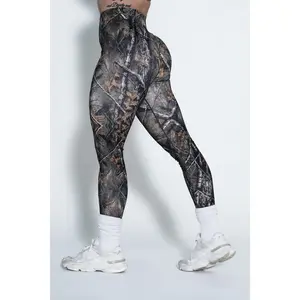 Pinnacle Scrunch Butt Legging - Forest Camo