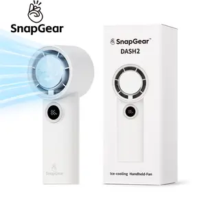 SnapGear Dash2 Ice Core Cooling Fan,Bladeless,5 Speeds ,High Speed 7.5m/s,30H Long Lasting,4000mAh,Portable for Outdoor & Travel