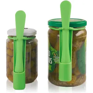 2 Pack Pickle Fork Pickle Grabber, Olive Fork with Rubber Apron for Pickle Jars, Dishwasher Safe Kitchen Gadgets Pickle Holder Pickle Gifts